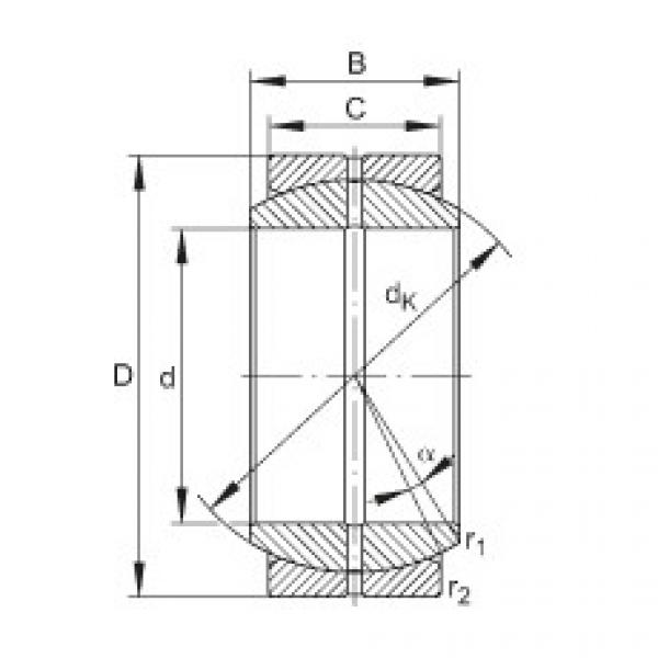 FAG bearing size chart nsk Radial spherical plain bearings - GE12-DO #4 image