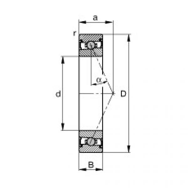 FAG ntn flange bearing dimensions Spindle bearings - HCS7010-E-T-P4S #3 image