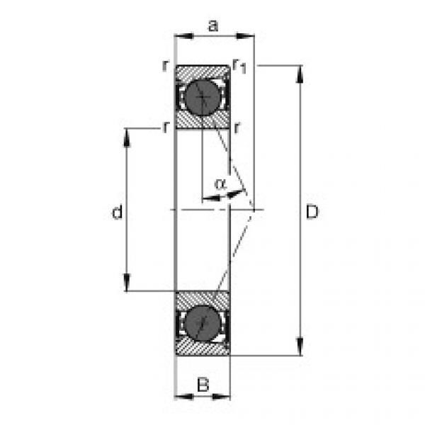 angular contact ball bearing installation HCB7008-E-2RSD-T-P4S FAG #1 image