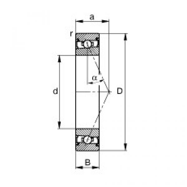 angular contact ball bearing installation HSS7000-E-T-P4S FAG #1 image