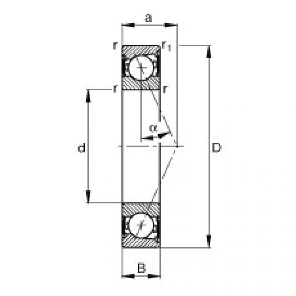 angular contact ball bearing installation B7003-E-2RSD-T-P4S FAG #1 image