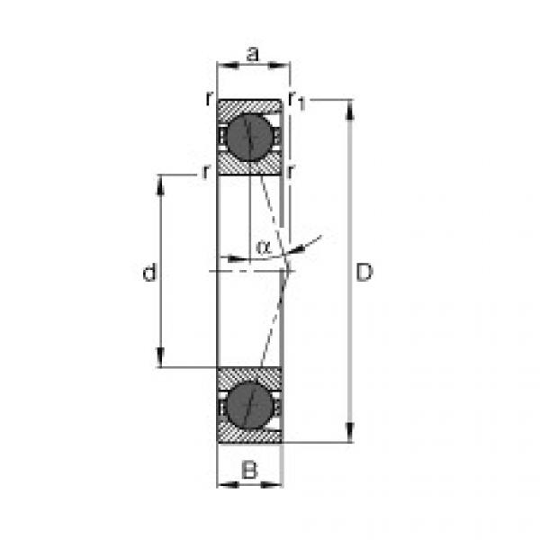 angular contact ball bearing installation HCB7014-C-T-P4S FAG #1 image
