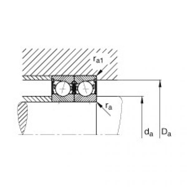 FAG 7218 b mp fag angular contact bearing 90x160x30 Spindle bearings - B7009-C-2RSD-T-P4S #5 image