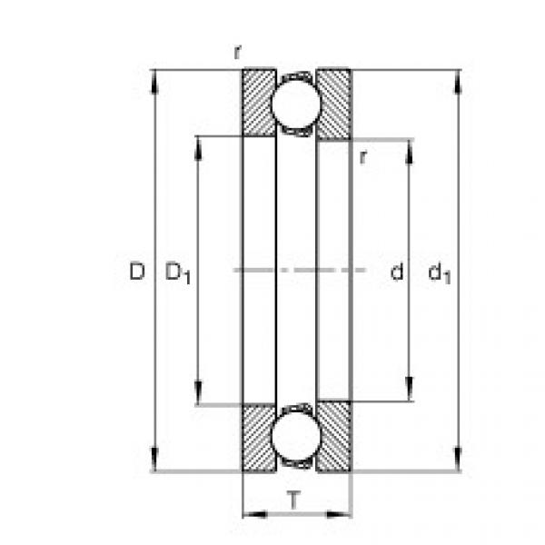 FAG distributor of fag bearing in italy Axial deep groove ball bearings - 51117 #4 image