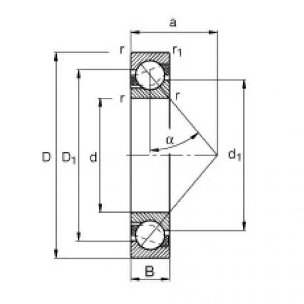 angular contact ball bearing installation 7301-B-TVP FAG #1 image