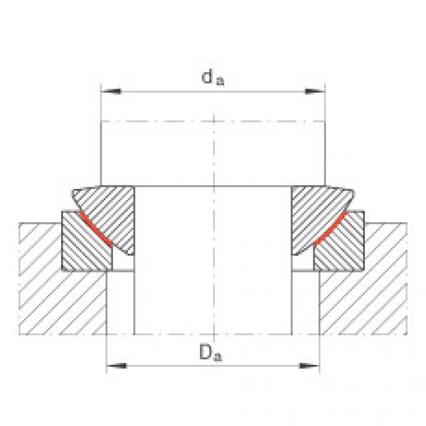 FAG 7218 b mp fag angular contact bearing 90x160x30 Axial spherical plain bearings - GE360-AW #4 image