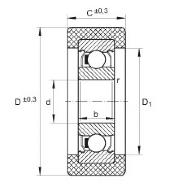 FAG bearing racing skfseri bearingnya c4 Track rollers - KLRZ10X30X10-2Z #5 image