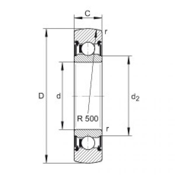 FAG fag 3305 bearing Track rollers - LR206-2RS #5 image