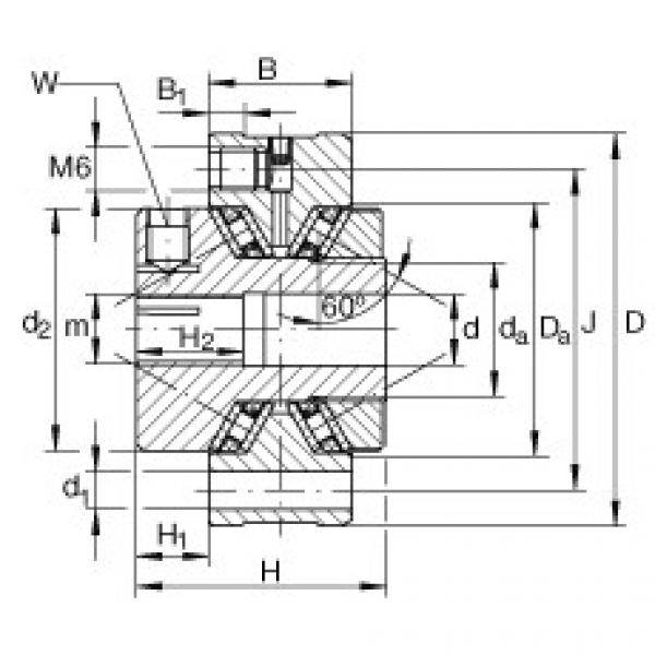 FAG elges 618 10y Axial conical thrust cage needle roller bearings - ZAXFM1555 #3 image