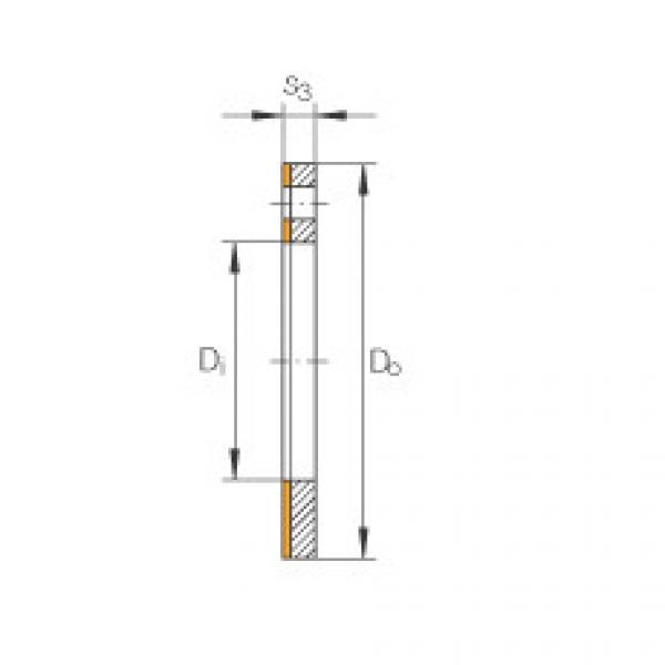 FAG beariing 24140cck30 w33 skf Thrust washers - EGW20-E40-B #3 image