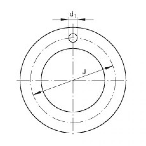 FAG 608 bearing skf Thrust washers - EGW28-E40-B #4 image