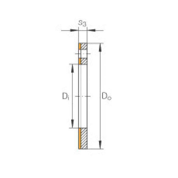 FAG bearing mcgill fc4 Thrust washers - EGW12-E50 #3 image