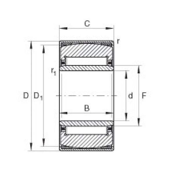 FAG ntn flange bearing dimensions Aligning needle roller bearings - PNA12/28-XL #4 image