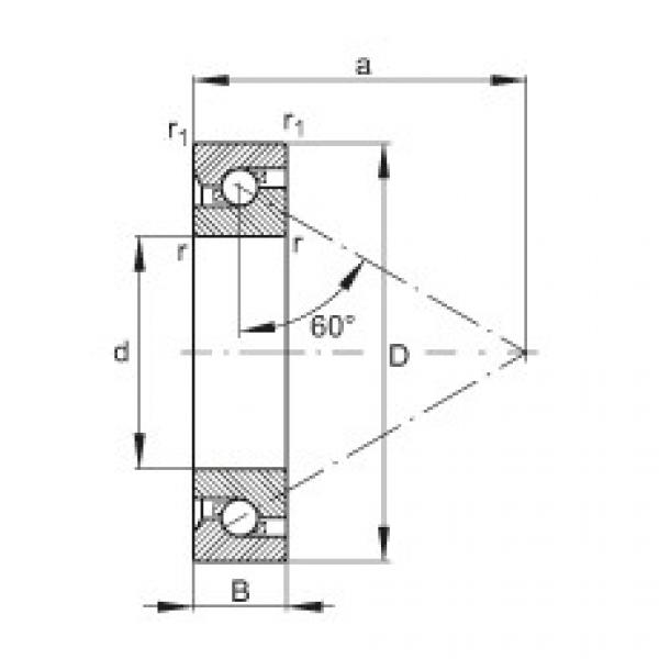 FAG wheel hub bearing unit timken for dodge ram 1500 2000 Axial angular contact ball bearings - 7602015-TVP #3 image