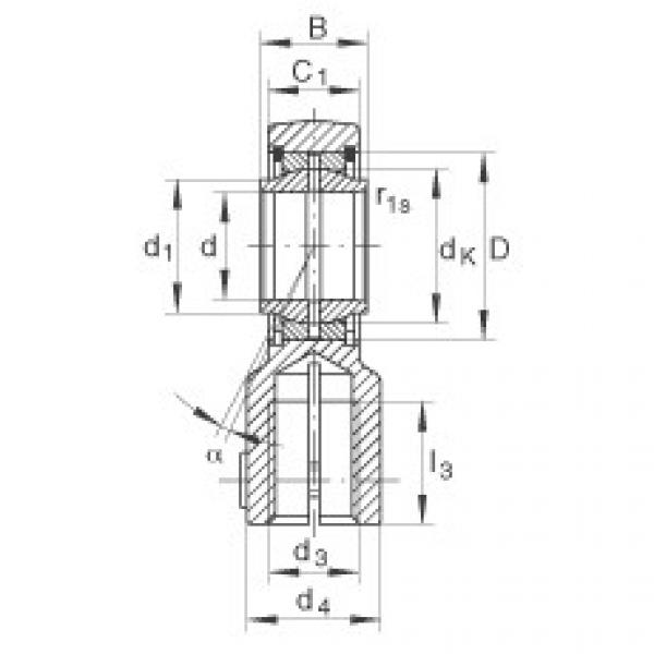 FAG cad skf ball bearing Hydraulic rod ends - GIHNRK32-LO #3 image