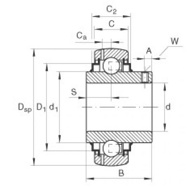 FAG bearing mcgill fc4 Radial insert ball bearings - GYE50-XL-KRR-B #5 image