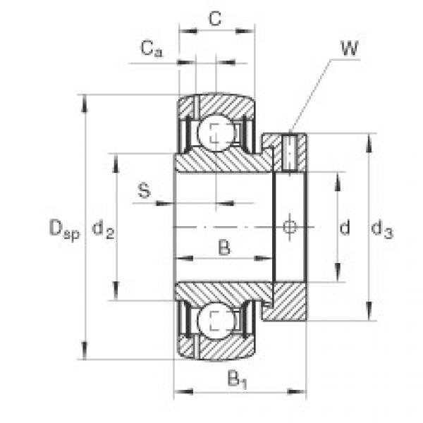 FAG fl205 bearing housing to skf Radial insert ball bearings - GRAE15-XL-NPP-B #5 image