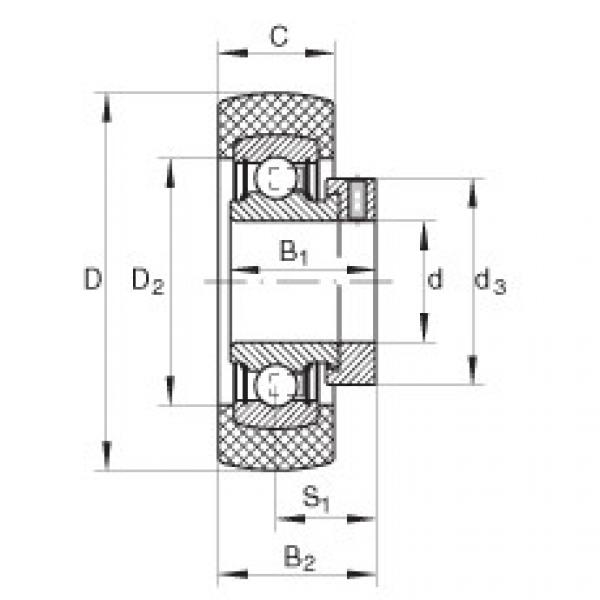 FAG bearing nachi precision 25tab 6u catalog Radial insert ball bearings - RABRB30/72-XL-FA106 #5 image
