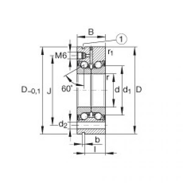 FAG distributor of fag bearing in italy Axial angular contact ball bearings - ZKLF40100-2RS-PE #2 image