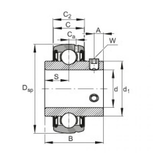 FAG корпус подшипника ina205 Radial insert ball bearings - SUC210 #5 image