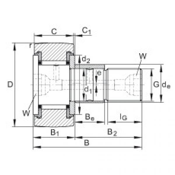 FAG skf bearing tables pdf Stud type track rollers - KRE72-PP #5 image