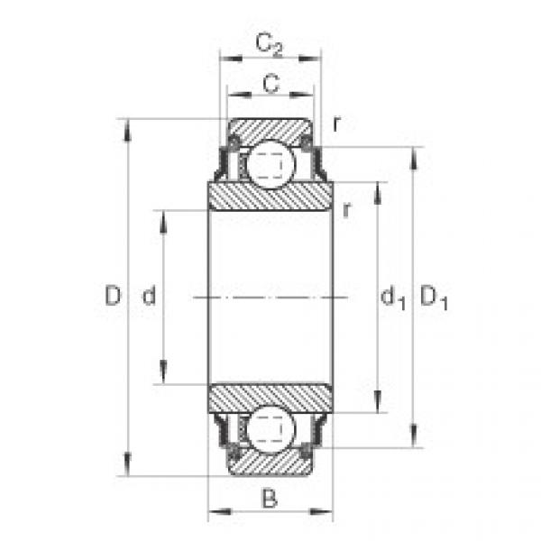 FAG psita ina Radial insert ball bearings - 203-XL-KRR-AH05 #5 image