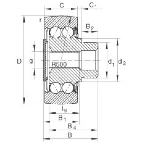 FAG harga jual nsk bearing 38bwd27aca68 Stud type track rollers - ZL5205-DRS #5 image