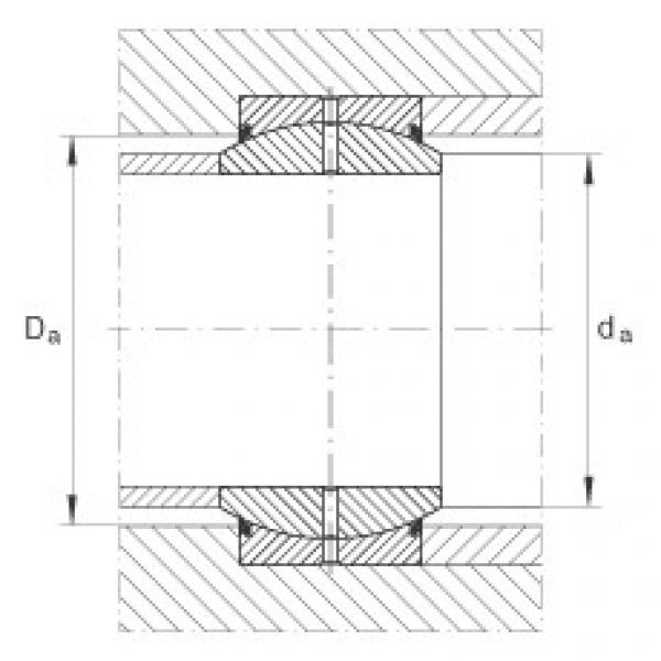 FAG ntn flange bearing dimensions Radial spherical plain bearings - GE110-DO-2RS #5 image