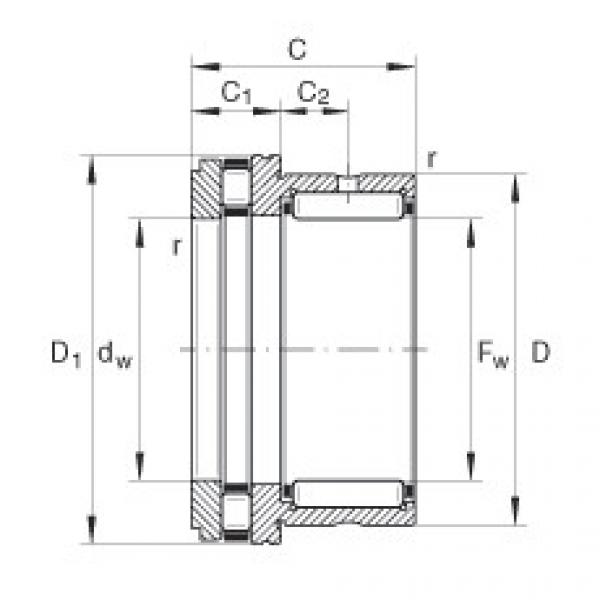 FAG bearing ntn 912a Needle roller/axial cylindrical roller bearings - NKXR17-XL #4 image