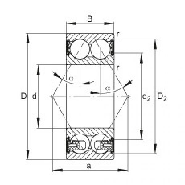 FAG bearing nsk ba230 specification Angular contact ball bearings - 3213-BD-XL-2HRS-TVH #4 image