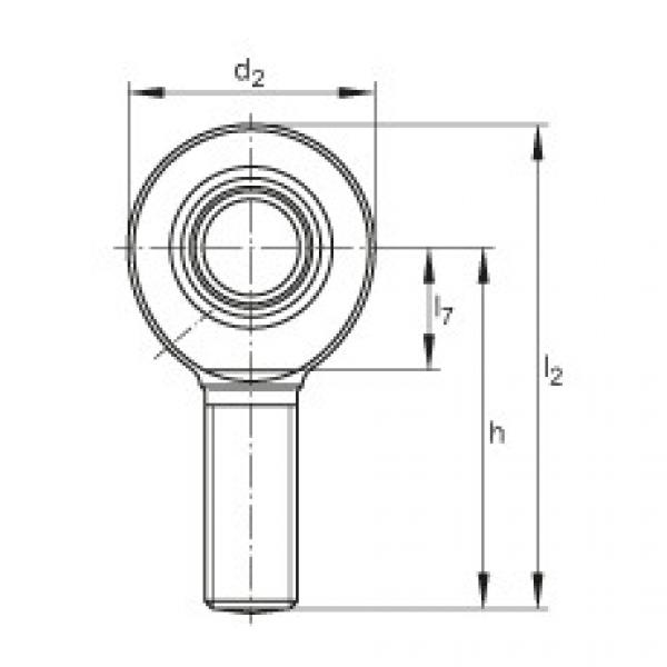 FAG slewing ring bearing skf Rod ends - GAR17-DO #5 image