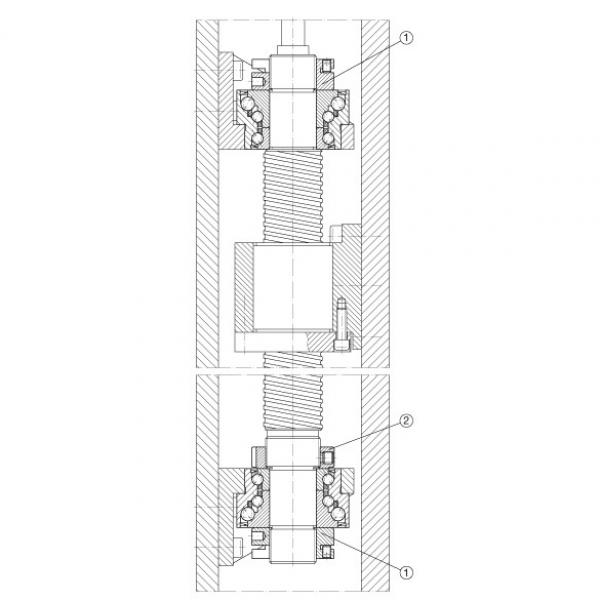 FAG nsk slewing bearing Angular contact ball bearing units - DKLFA30110-2RS #5 image