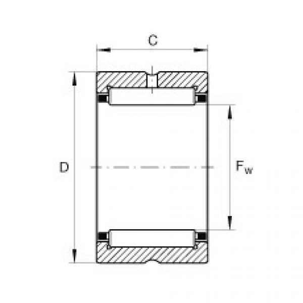 FAG bearing size chart nsk Needle roller bearings - NCS4824 #5 image