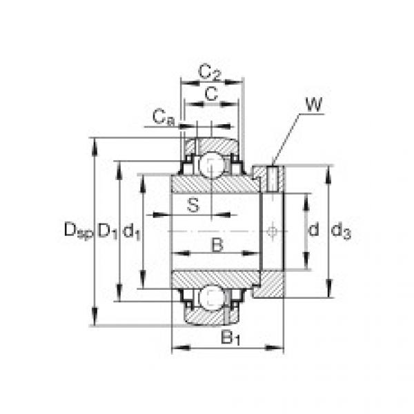 FAG beariing 24140cck30 w33 skf Radial insert ball bearings - G1104-KRR-B-AS2/V #5 image