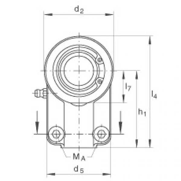 FAG cad skf ball bearing Hydraulic rod ends - GIHNRK32-LO #4 image