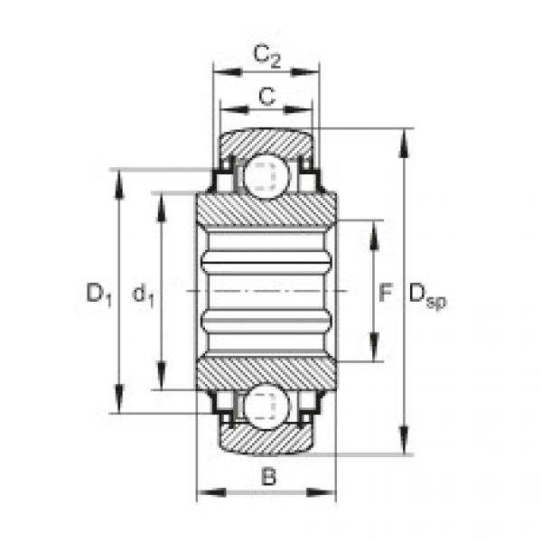 FAG timken 15245 wheel bearing Self-aligning deep groove ball bearings - SK102-207-KRR-B-AH10 #4 image