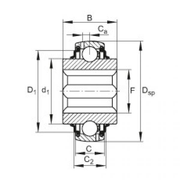 FAG timken bearing hh 228310 Self-aligning deep groove ball bearings - GVKE16-205-KRR-B-AS2/V-AH01 #4 image