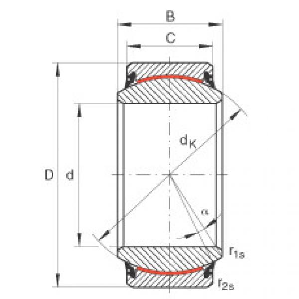 FAG bearing table ntn for solidwork Radial spherical plain bearings - GE180-UK-2RS #4 image