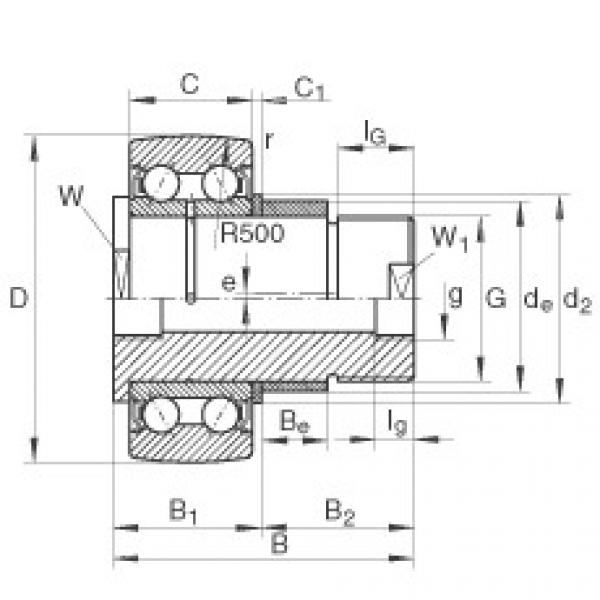 FAG ntn 6003z bearing dimension Stud type track rollers - ZLE5201-2Z #5 image