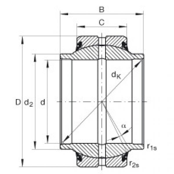 plain bushings bearings GE30-HO-2RS INA #1 image