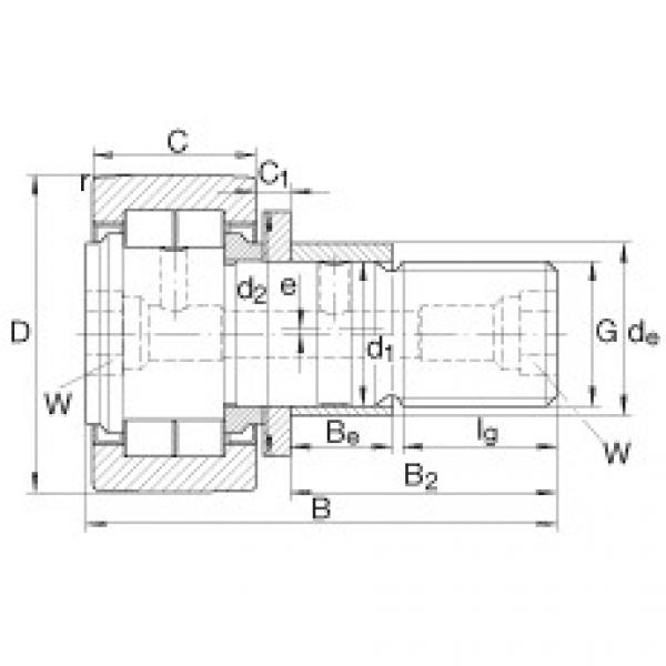 FAG fag aerospace singapore Stud type track rollers - NUKRE35 #5 image