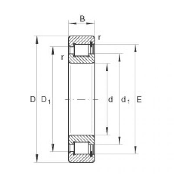 FAG cara menentukan ukuran bearing skf diameter luar 6212 Cylindrical roller bearings - SL183015-XL #4 image