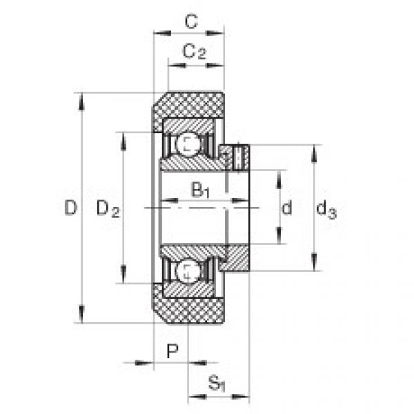 FAG nsk bearing series Radial insert ball bearings - RCRB25/57-XL-FA106 #5 image