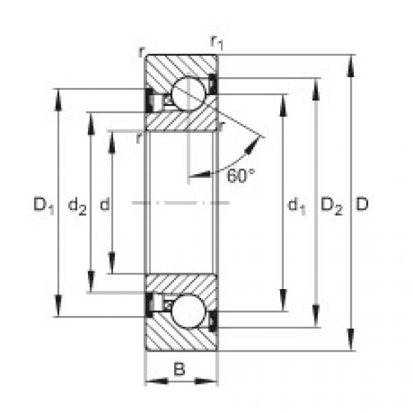 FAG distributor of fag bearing in italy Axial angular contact ball bearings - BSB4072-2Z-SU #1 image