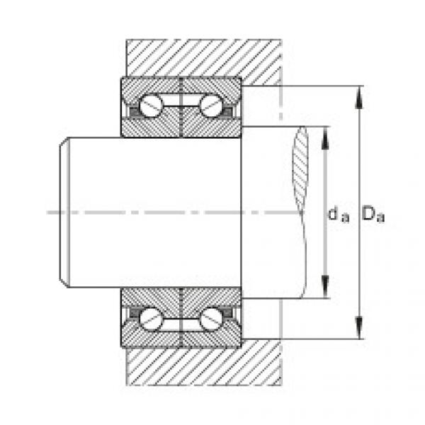 FAG 6203 bearing skf Axial angular contact ball bearings - BSB2562-SU-L055 #3 image