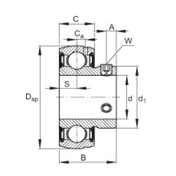 FAG bearing nsk ba230 specification Radial insert ball bearings - SUB204 #5 image