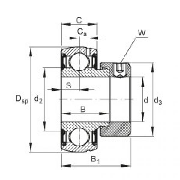 FAG cad skf ball bearing Radial insert ball bearings - SUG208 #5 image