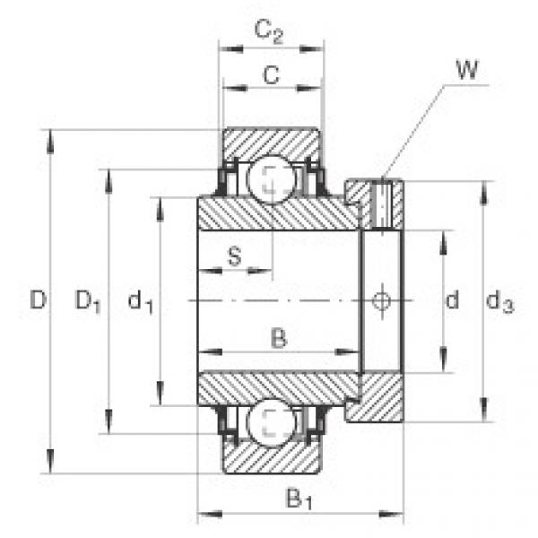 FAG skf bearing 4208atn9 Radial insert ball bearings - E50-XL-KLL #5 image