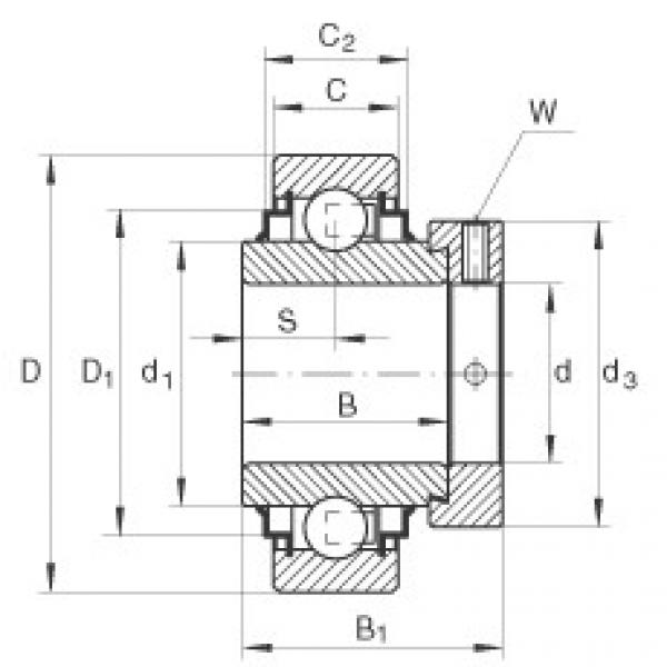 FAG timken 15245 wheel bearing Radial insert ball bearings - E30-XL-KRR #5 image