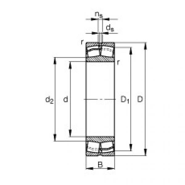 FAG bearing size chart nsk Spherical roller bearings - 22316-E1-XL-T41A #4 image